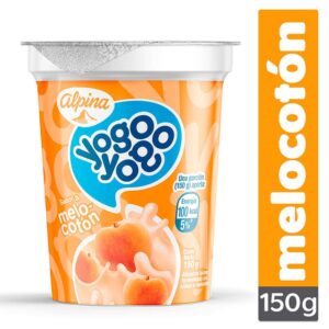 Yogurt Alpina YogoYogo Sabor Melocotón Vasito x150g