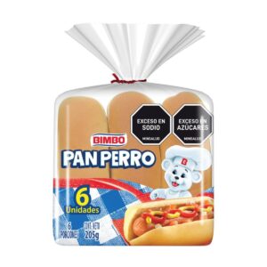 Pan Bimbo Pan Perro 6 Und x 205g