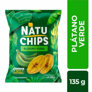 NatuChips Platano Verde X135g