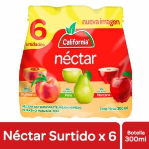 Jugo Nectar California Pet 6Und X300ml