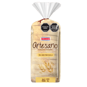 Pan Tajado Blanco Artesano Bimbo Sabor Mantequilla X500g