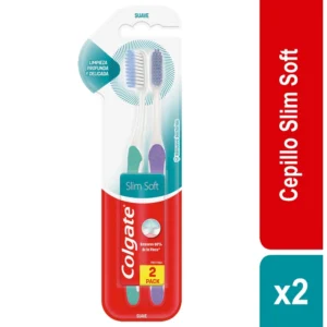 Cepillo Dental Colgate 2 Pack Suave Slim Soft