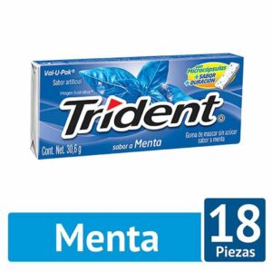 Chicle Trident Menta Sin Azúcar 18Und x30.6g
