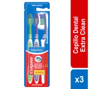 Cepillo Dental Colgate Extra Clean Medio x3 Pack